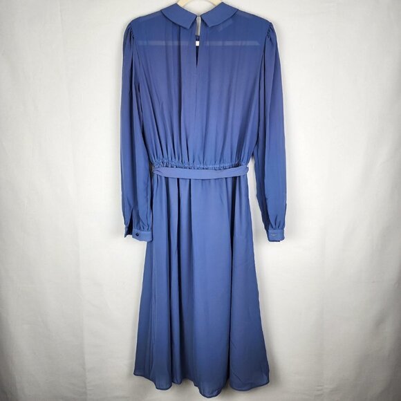 Vintage Career Guild Pleated Modest Dress M - Picture 2 of 3
